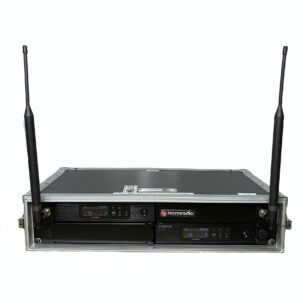 KIT DOBLE RECEPTOR SHURE QLXD + SPLITER ANTENAS